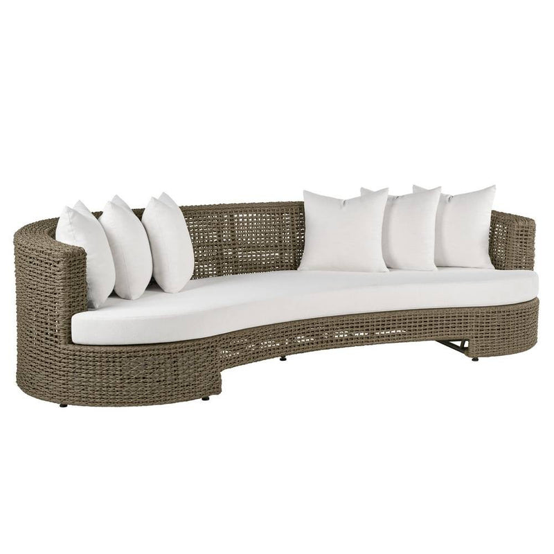Arteriors FFS08 Outdoor Sofa, Pearl/Greige