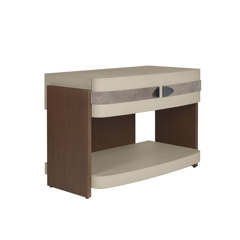 Arteriors FII08 Side Table, Morel/Walnut