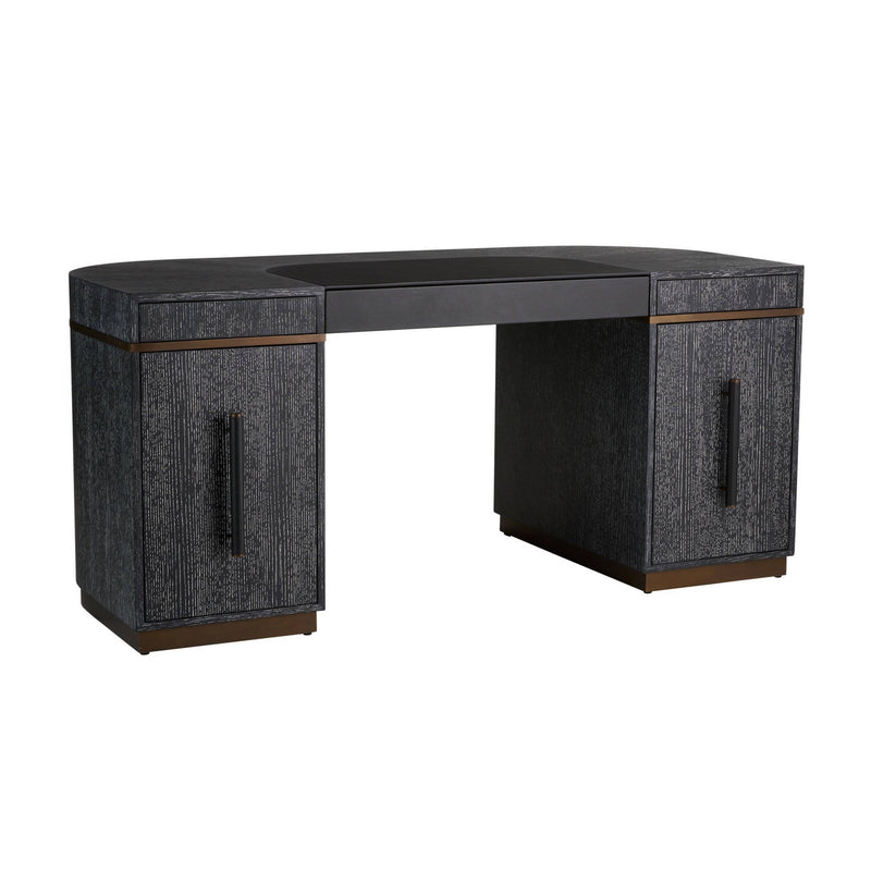 Arteriors FKS09 Desk, Cerused Ebony/Black