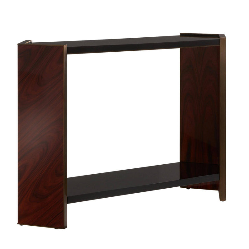 Arteriors FLS12 Console, Black/Santos Rosewood