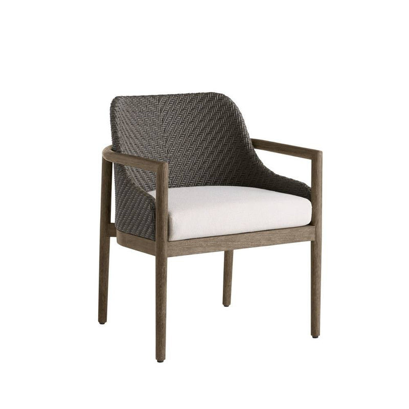 Arteriors FRS35 Outdoor Dining Chair, Pearl/Dark Gray Wash