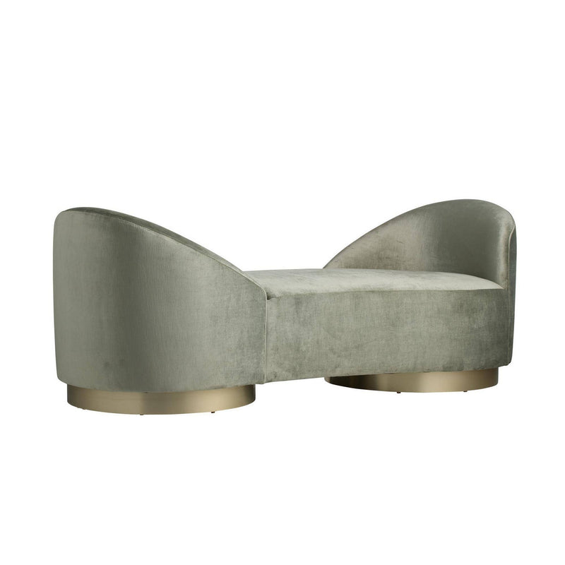 Arteriors FTU06 Chaise, Sage/Champagne