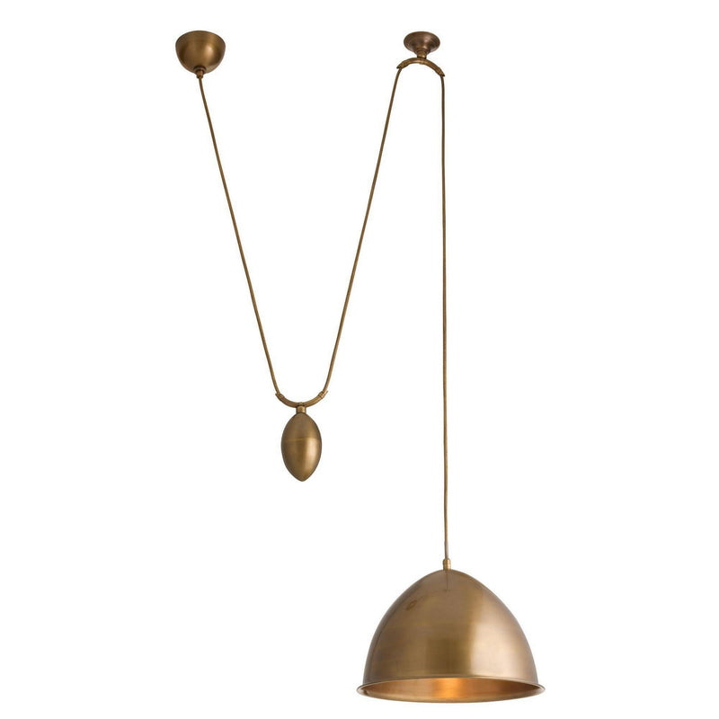 Arteriors GDDPI01 One Light Pendant, Antique Brass