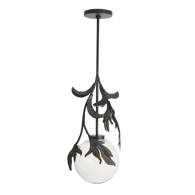 Arteriors GDDPI02 One Light Pendant, Bronze/Clear