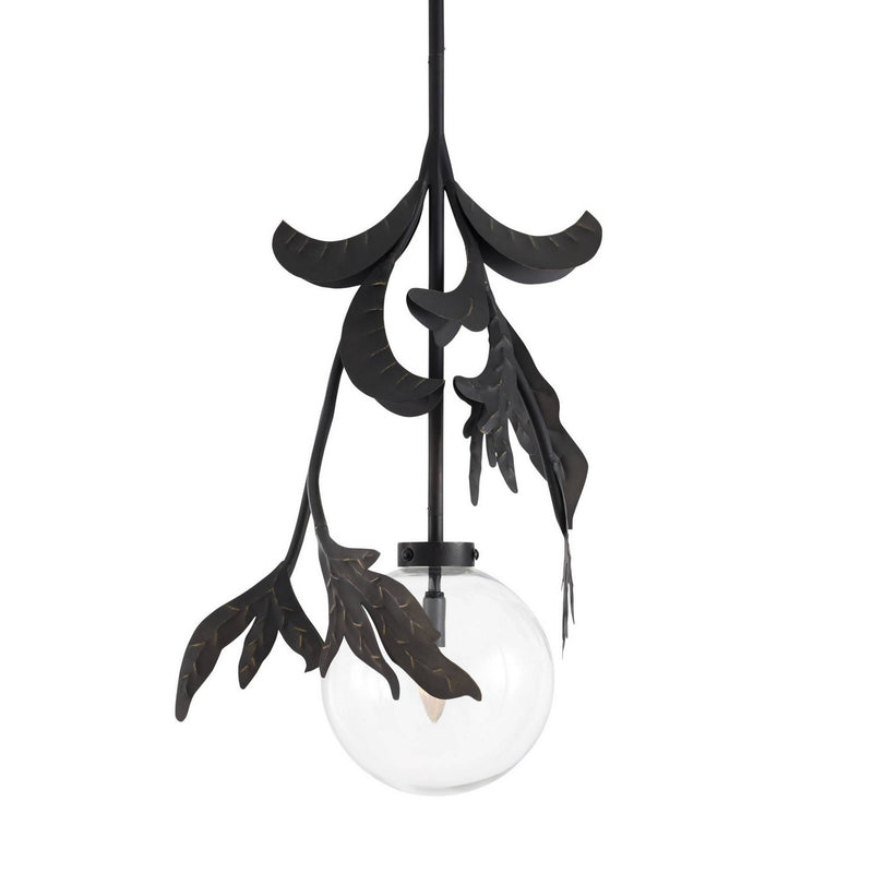 Arteriors GDDPI03 One Light Pendant, Bronze/Clear