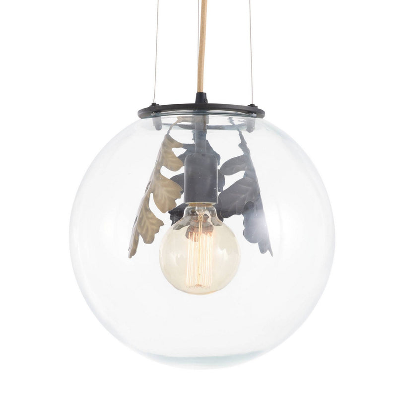 Arteriors GDDPI04 One Light Pendant, Bronze/Clear