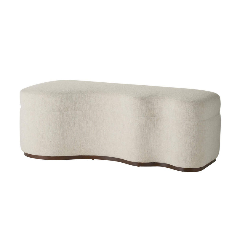 Arteriors GDFHU01 Bench, Sand/Dark Walnut