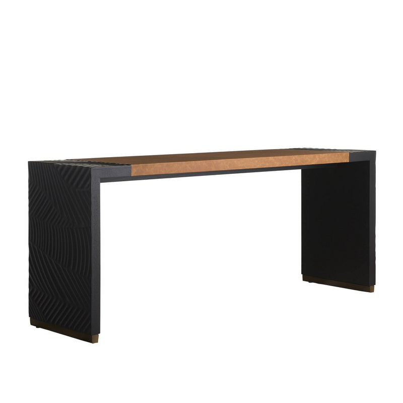 Arteriors GDFLM01 Console, Mottled Brown/Black