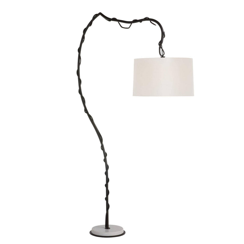 Arteriors GDPFI02-SH070 One Light Floor Lamp, Bronze/White