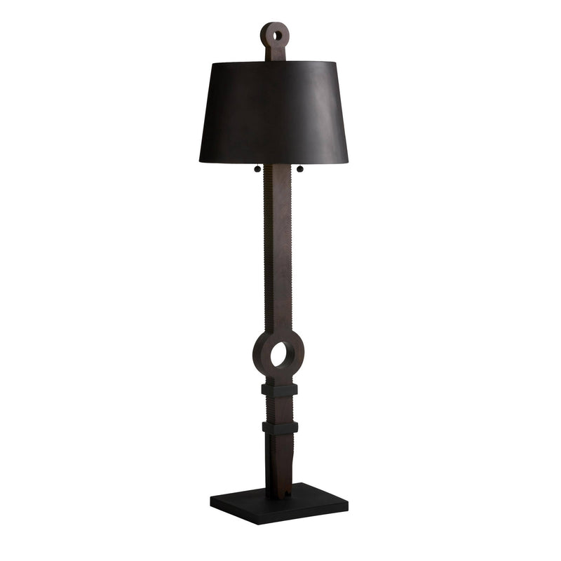 Arteriors GDPFI03 Two Light Floor Lamp, Ebony/Bronze