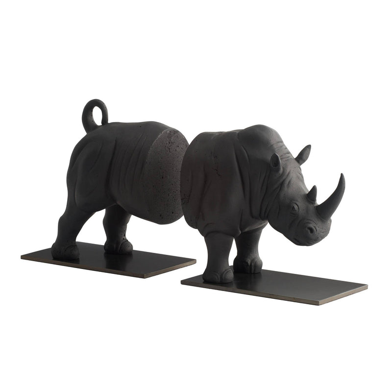 Arteriors ATC11 Bookends, Set of 2, Charcoal/Bronze