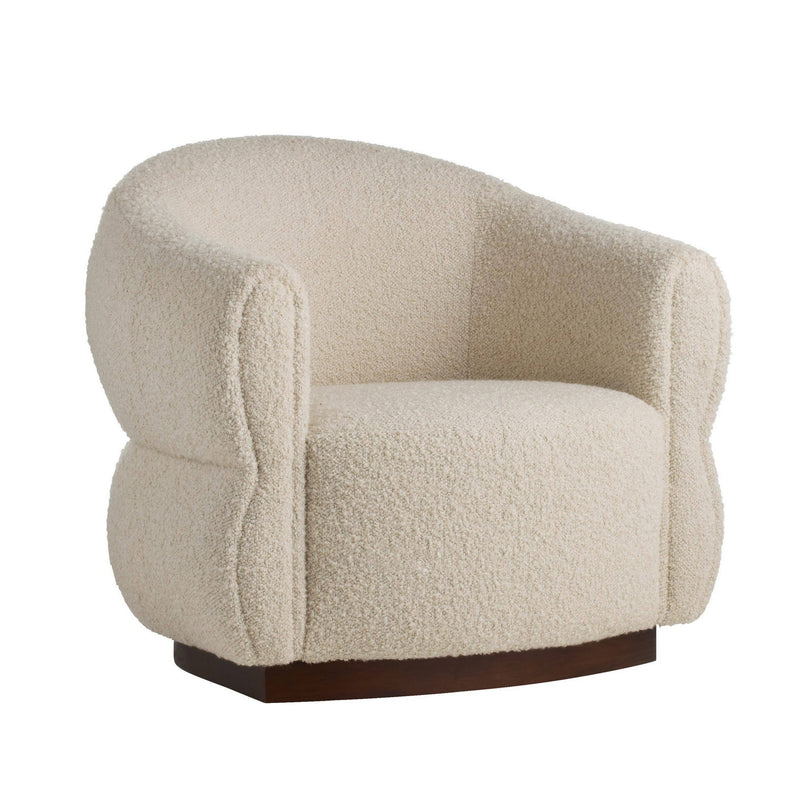 Arteriors FRU14 Chair, Oatmeal/Dark Walnut
