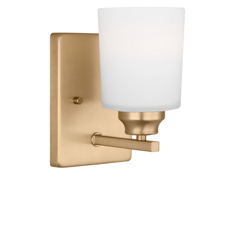 Generation Lighting 4120901EN3-848 One Light Bath, Satin Brass