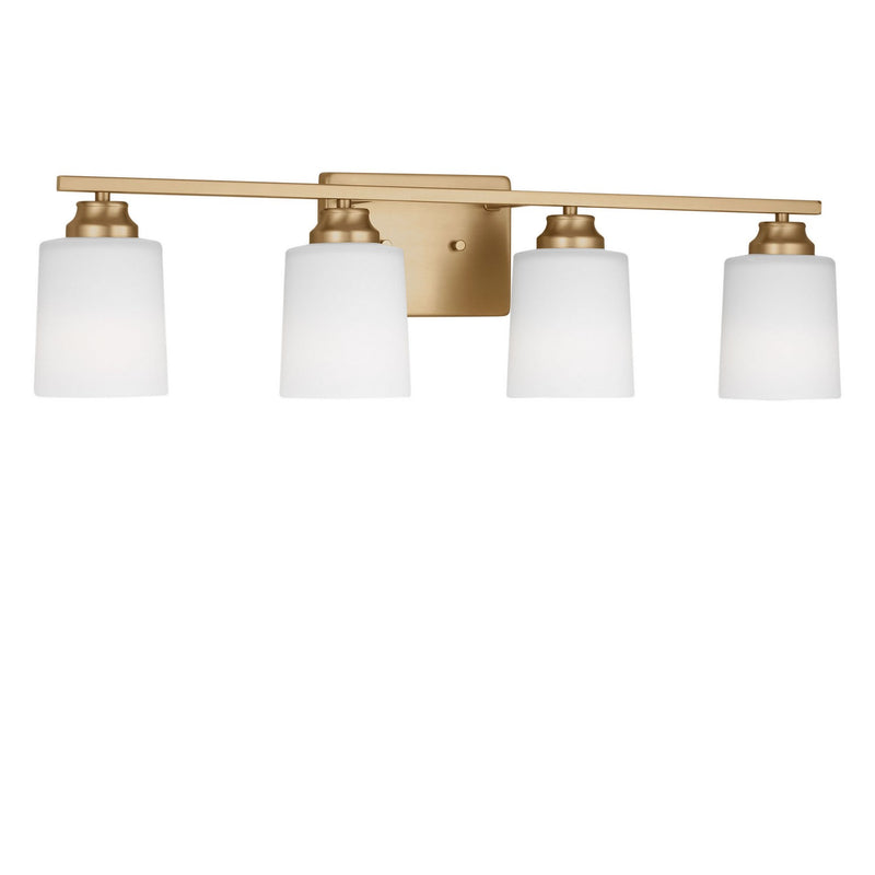 Generation Lighting 4420904EN3-848 Four Light Bath, Satin Brass