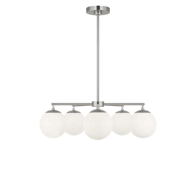 Generation Lighting GLC1795BNE Five Light Chandelier, Brushed Nickel