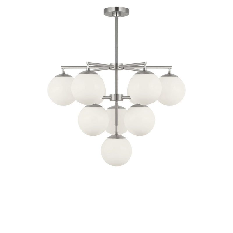 Generation Lighting GLC18010BN Ten Light Chandelier, Brushed Nickel
