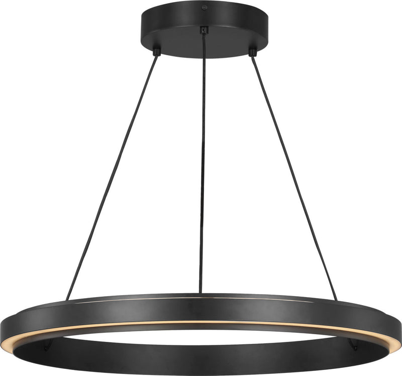 Generation Lighting GLC1891MBK LED Chandelier, Midnight Black