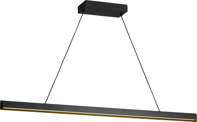 Generation Lighting GLC1911MBK Linear Chandelier, Midnight Black
