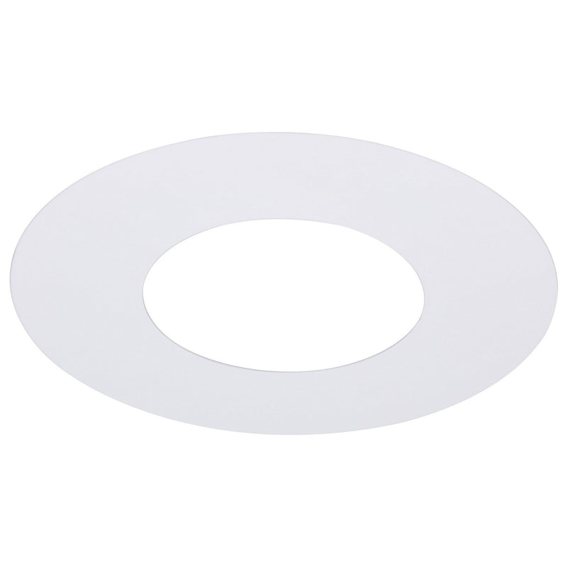 Satco S13540 4-Inch Flat Goof Ring for Commercial Downlights, Matte White