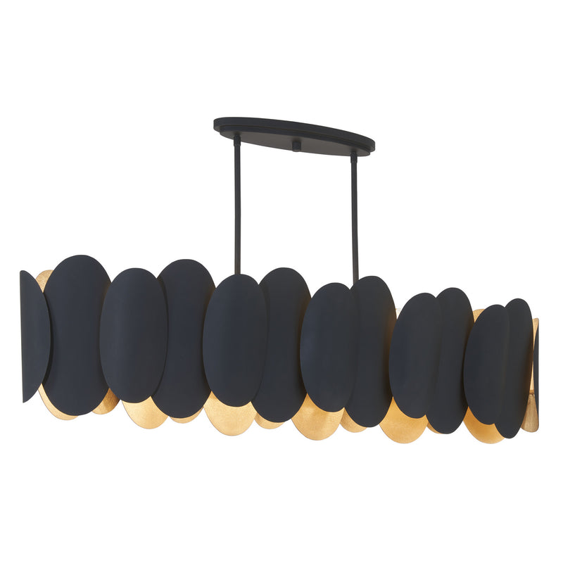 Minka-Lavery 1419-897 Ten Light Island Pendant, Dark Matte Black