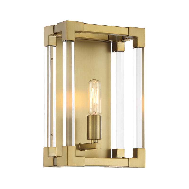 Minka-Lavery 1451-695 One Light Wall Sconce, Soft Brass
