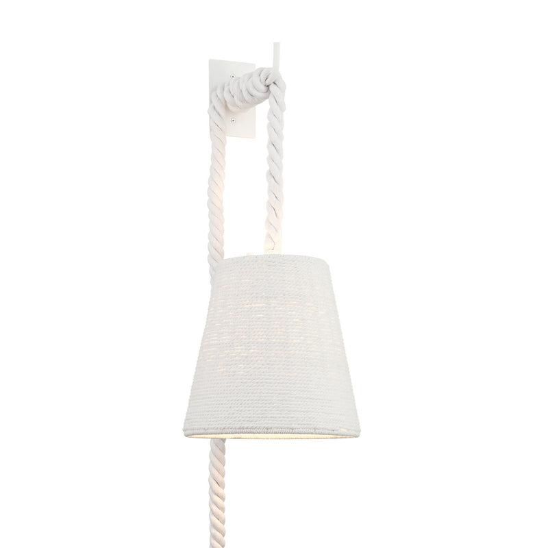 Minka-Lavery 1721-44B One Light Wall Sconce, Matte White