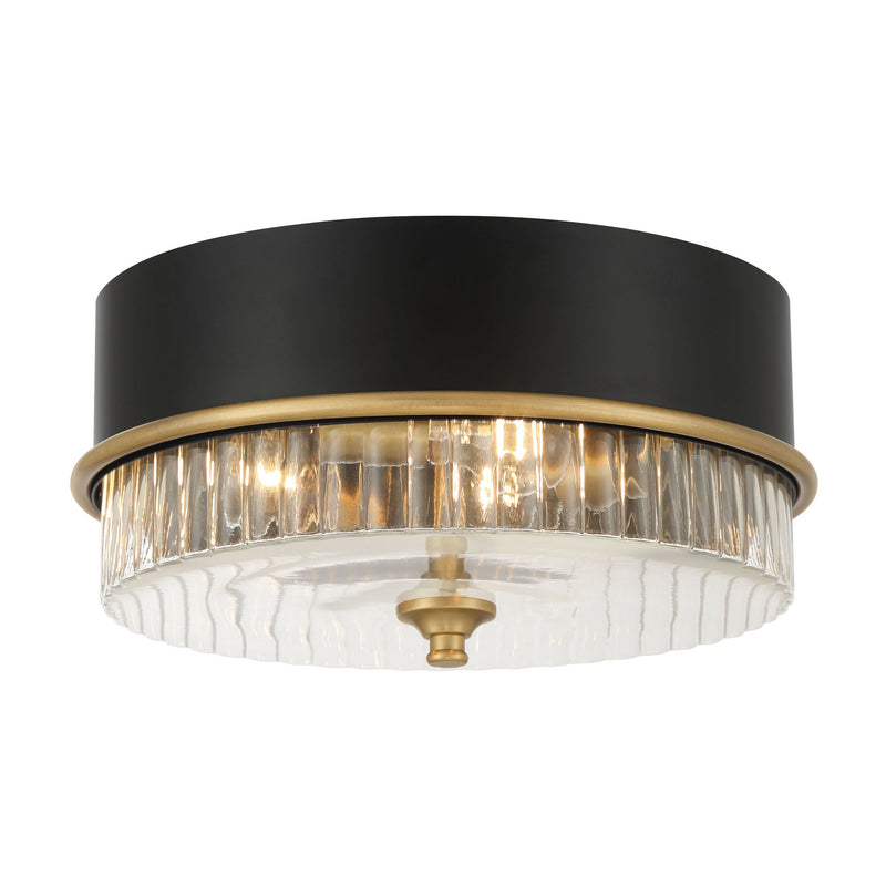 Minka-Lavery 1905-876 Three Light Flush Mount, Legacy Brass