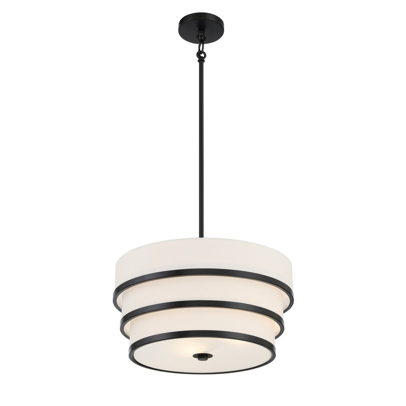 Minka-Lavery 2443-66A Three Light Pendant, Coal