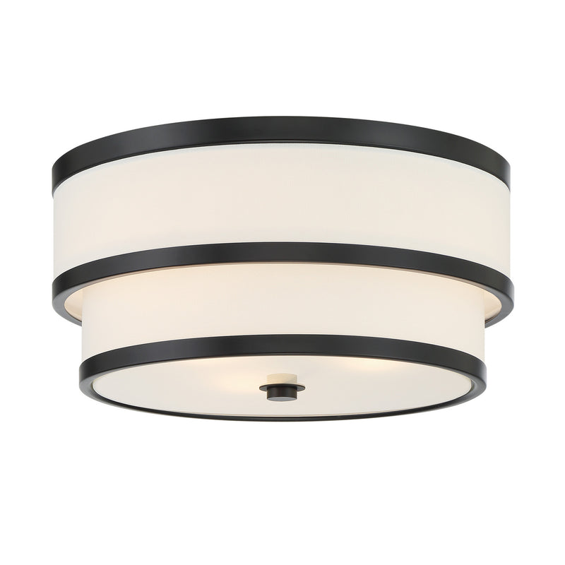 Minka-Lavery 2444-66A Three Light Flush Mount, Coal