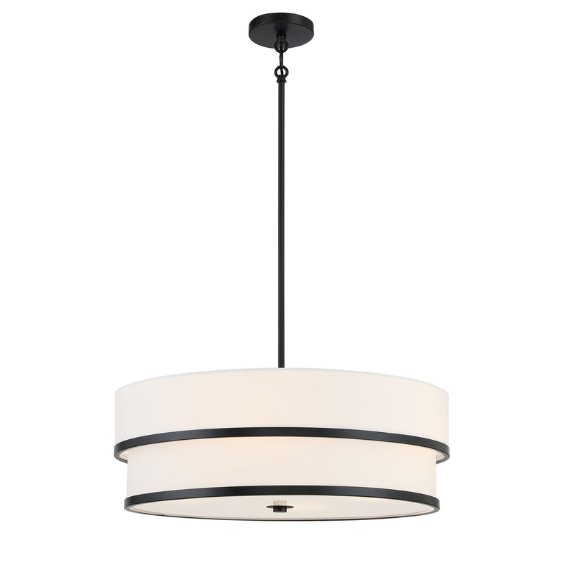 Minka-Lavery 2445-66A Four Light Pendant, Coal