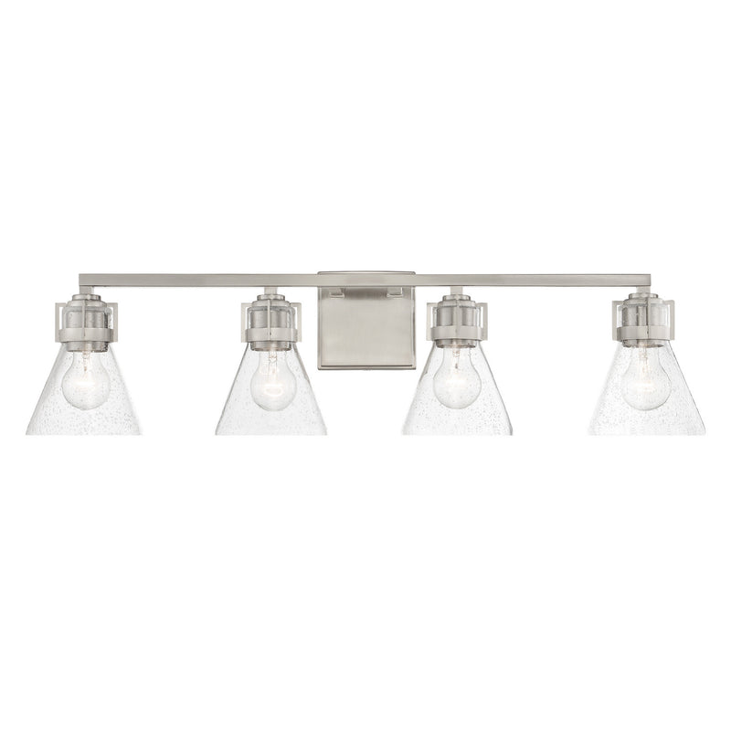 Minka-Lavery 2474-84 Four Light Bath, Brushed Nickel
