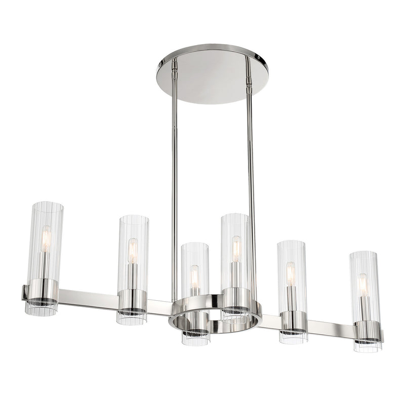 Minka-Lavery 3896-77 Six Light Island Pendant, Chrome