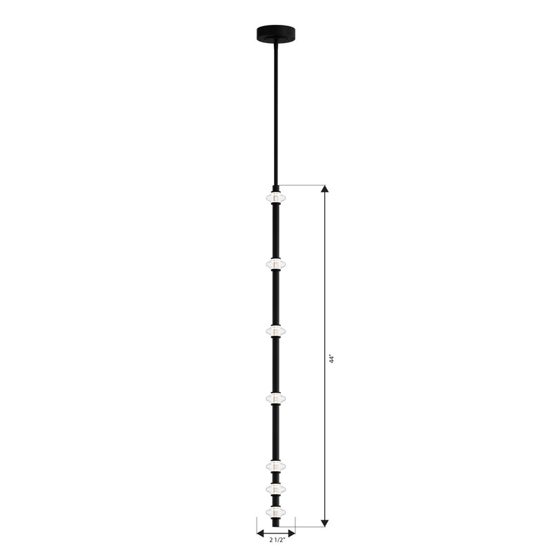 Minka-Lavery 5649-899-L LED Mini Pendant, Dark Matte Black