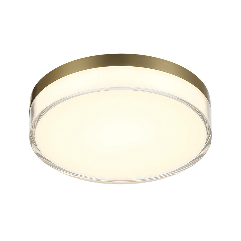 Minka-Lavery 749-2-787-L LED Flush Mount, Ashen Brass