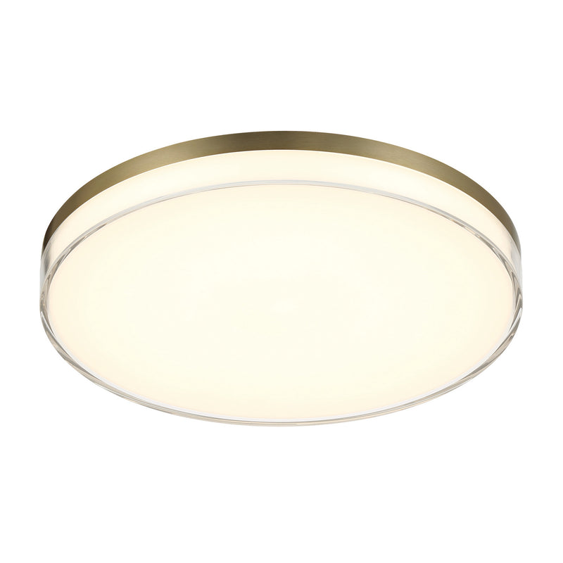 Minka-Lavery 769-2-787-L LED Flush Mount, Ashen Brass