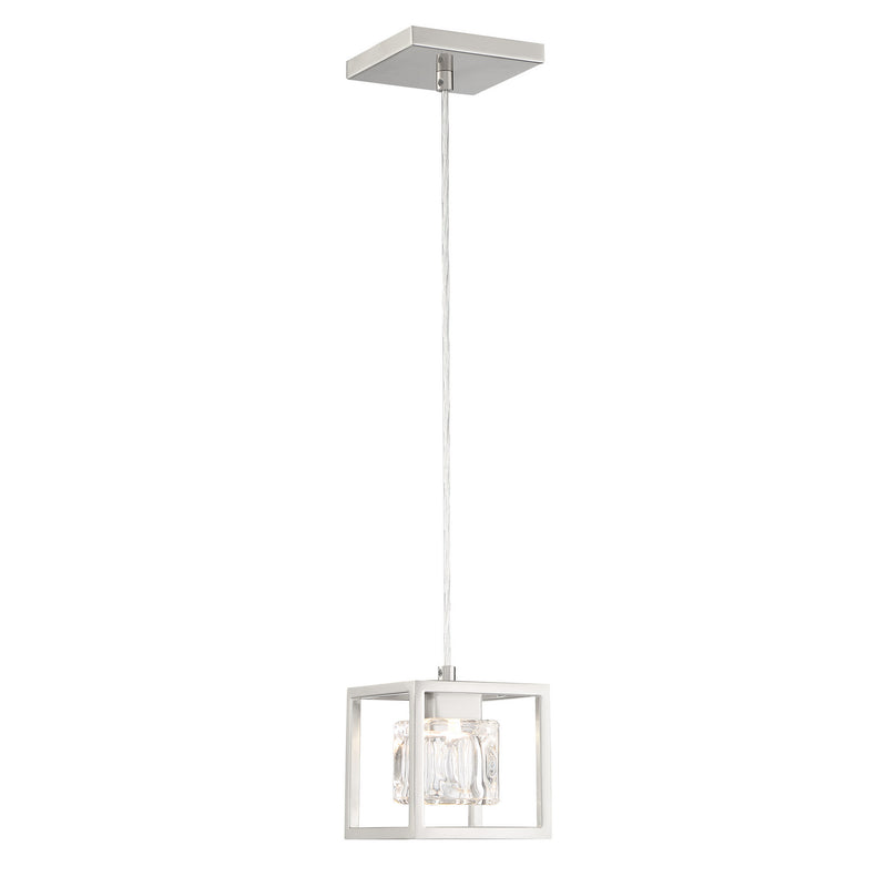 George Kovacs P1861-084-L LED Mini Pendant, Brushed Nickel