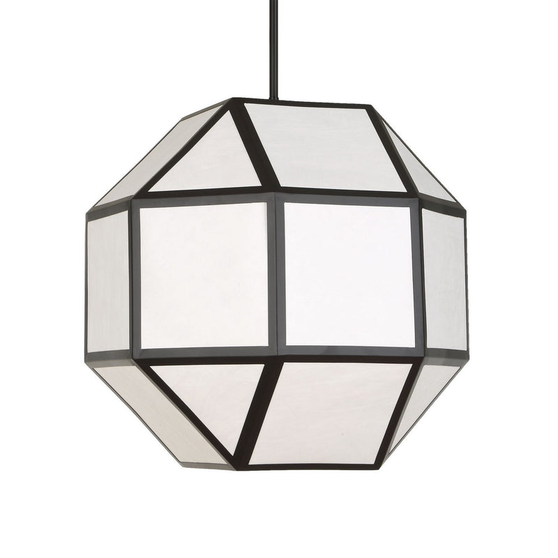 Uttermost 21417 Four Light Chandelier, Matte Black