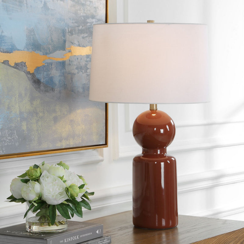 Uttermost 30692-1 One Light Table Lamp, Antique Brass