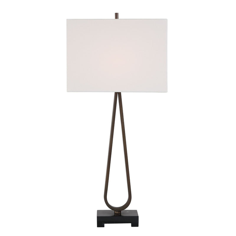 Uttermost 30749 One Light Table Lamp, Dark Bronze