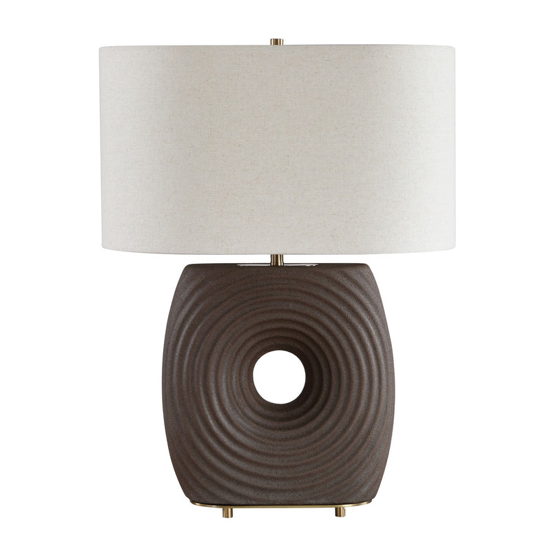 Uttermost 30766-1 One Light Table Lamp, Antique Brass