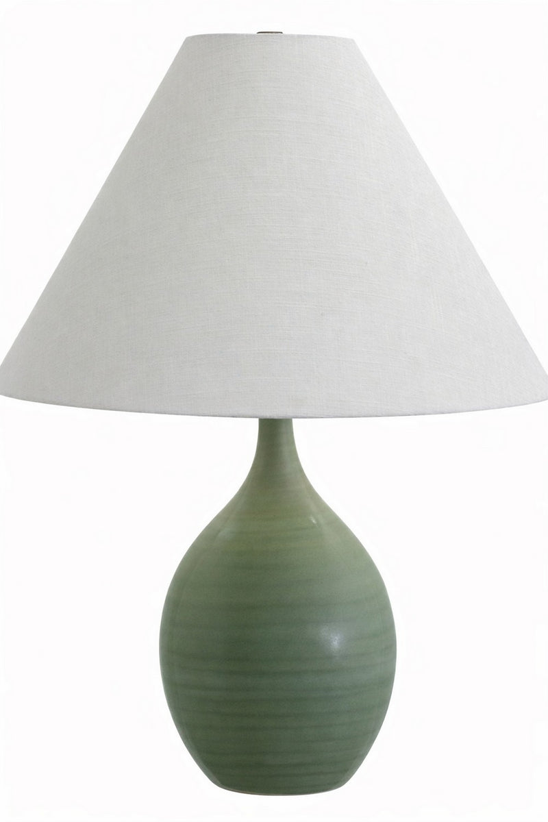 House of Troy GS300-GM One Light Table Lamp, Green Matte