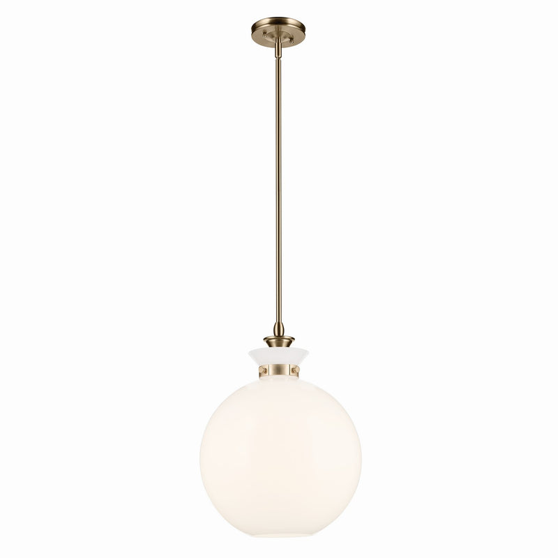 Kichler 52779CPZ One Light Pendant, Champagne Bronze
