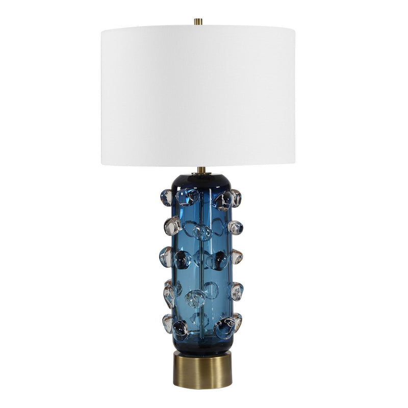 Uttermost 30780 One Light Table Lamp, Brushed Brass