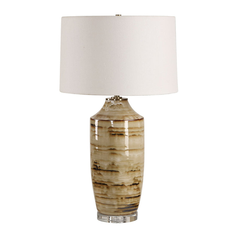 Uttermost 30781 One Light Table Lamp, Antique Brass