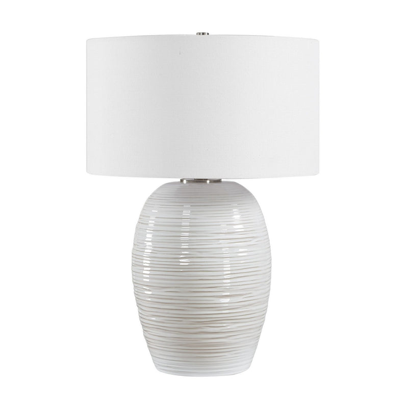 Uttermost 30783 One Light Table Lamp, Brushed Nickel