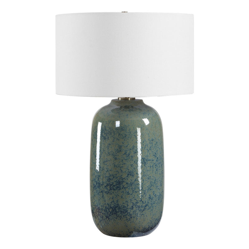 Uttermost 30785 One Light Table Lamp, Antique Brass