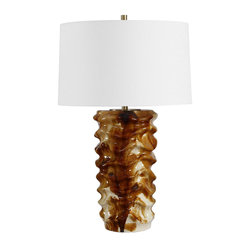Uttermost 30795 One Light Table Lamp, Antique Brass