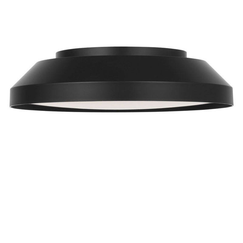 Generation Lighting GLF1981MBK LED Flush Mount, Midnight Black