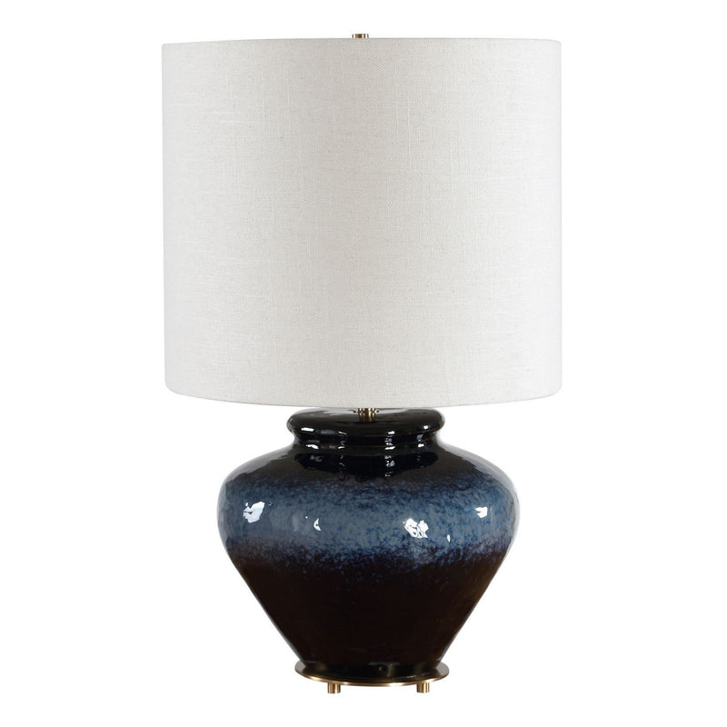 Uttermost 30803-1 One Light Table Lamp, Antique Brass