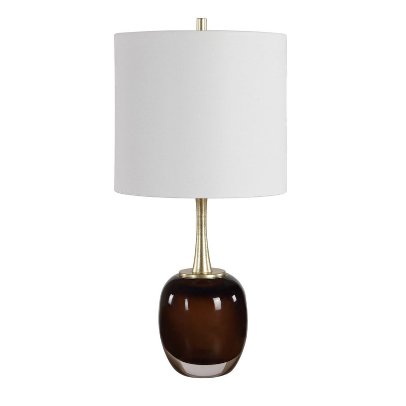 Uttermost 30809-1 One Light Table Lamp, Antique Brass